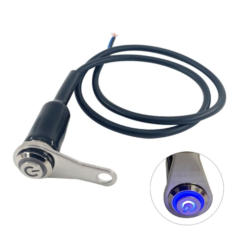 Universal Motorcycle Handlebar Switch 12V LED Light Indicator Switch Moto Light Controller Double Flash Indicator Controller: Dark Grey