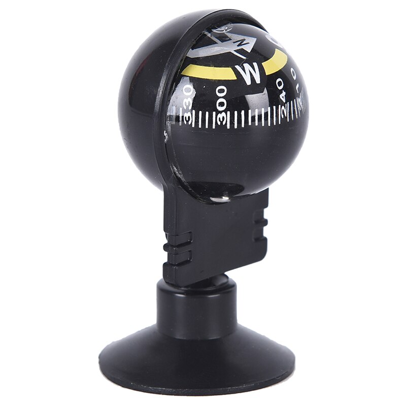 Useful Mini Flexible Navigation Compass Ball Dashboard Boat Truck Suction Pocket Compass for Outdoor Hiking Use