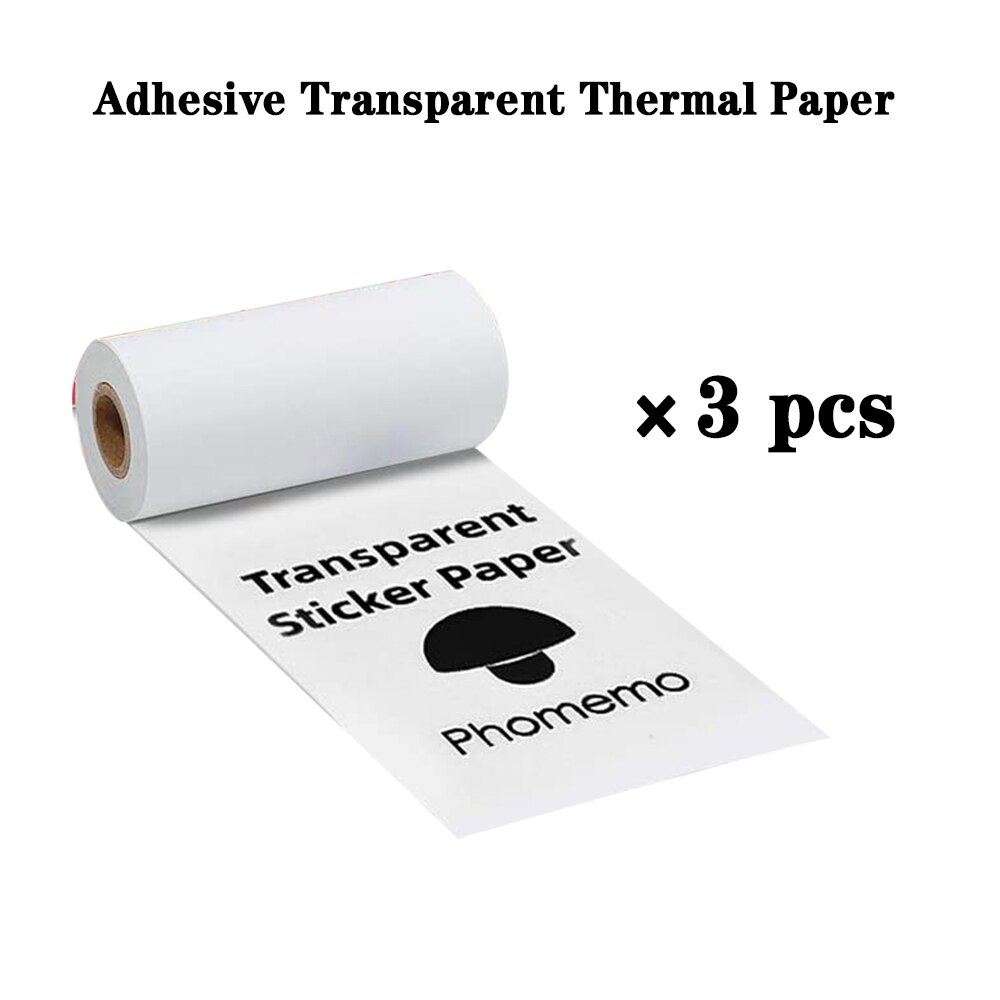 Papier phomémo imprimable, pour imprimante thermique, rouleau auto-adhésif, pour phomémo M02/M02S/M02Pro, étiquettes,: Paper 2