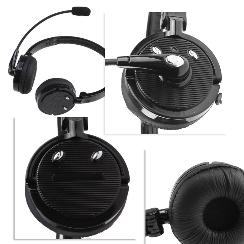 Bluetooth Noise Cancelling headphone with Boom Microphone On Ear Phone Headset for Truck Driver Call Center PS3 Gaming Headset