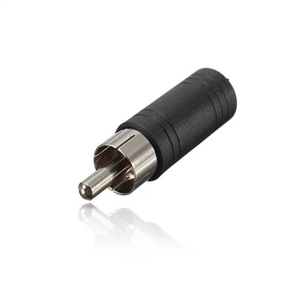Terminal Plug Terminal Plug Converter Connector Black Red RCA Male Plug RCA to 3.5mm Adapter 3.5mm Female Jack Audio Adapter