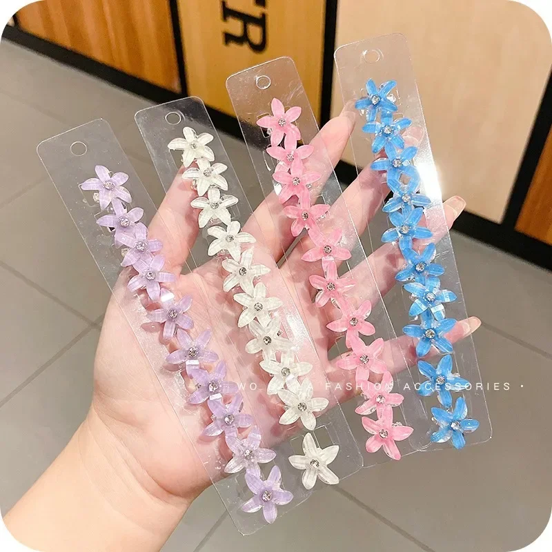 10PCS Flower Princess Girls Lovely Hair Buckle Hairpins Children Headwear Hairgrip Hair Clips Hair Accessories