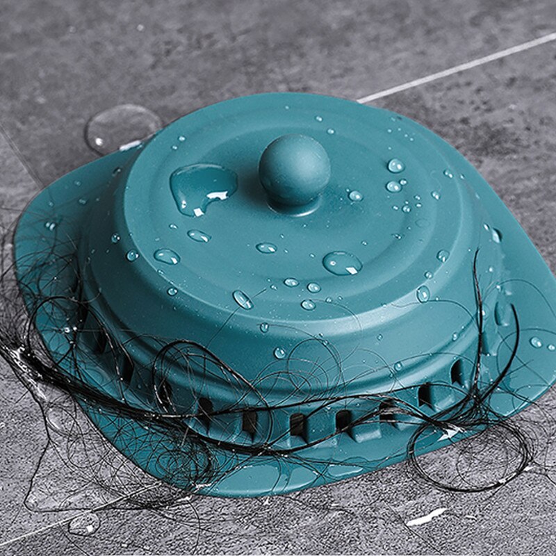 Juego de filtro de Gel de sílice para fregadero de baño, cubierta de drenaje de suelo de ducha Universal, evita la obstrucción del cabello, desodorante, accesorios de cocina
