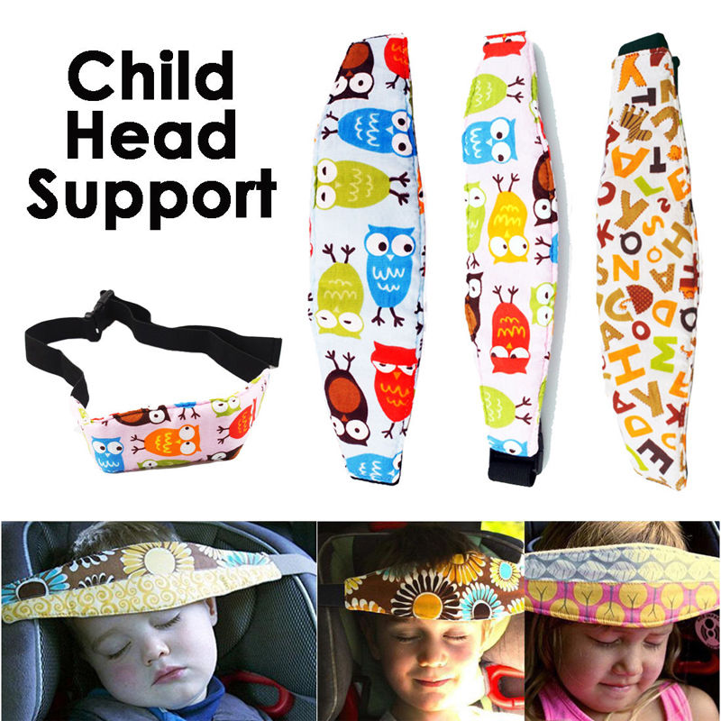 Mærkejusterbart barn børn sikkerhed bilsæde rejse sovehjælp hovedrem støtte os