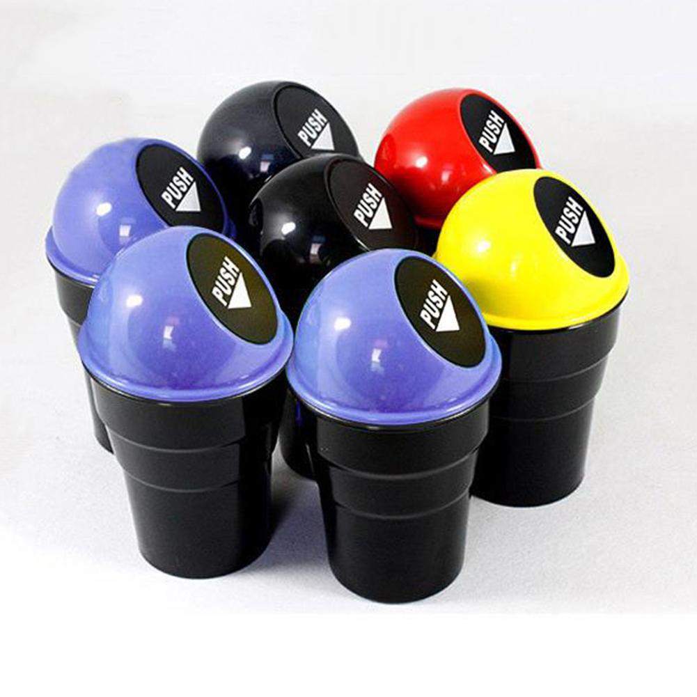 Mini Multi-functional Car Vehicles Trash Bin Rubbish Garbage Can Storage Box