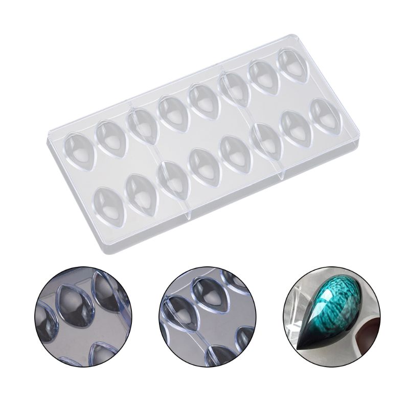 3D Water Shape 16 Raster Chocolade Mould Keuken Bakvormen Cake Candy Mold