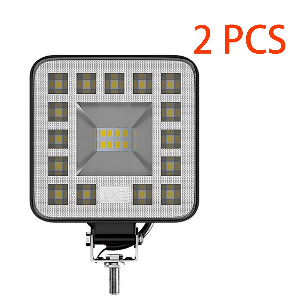 Mini 29/23LED 87W 69W LED Work Light Bar Square Spotlight 12V 24V Offroad LED Light Bar For Truck Offroad 4X4 4WD Car SUV ATV: 2 pcs 23LED 69W