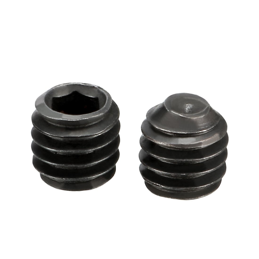 Uxcell 8 st metall svart  m4 x 4mm insexskruv för rc modell bil reservdel