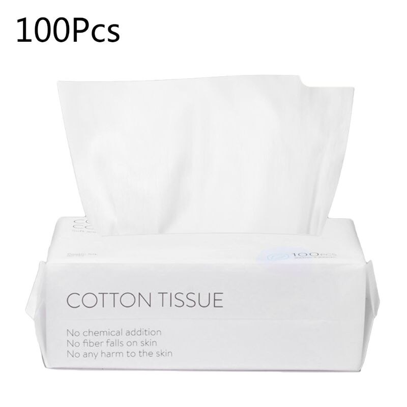 50/100pcs Disposable Facial Tissue Makeup Wipes Cotton Pads Cleansing Paper Face Towel: E 20X20cm