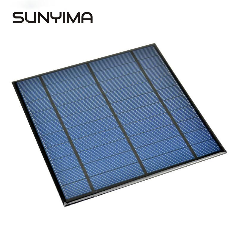 SUNYIMA 5V 4.5W Epoxy Solar Panel Photovoltaic Panel Polycrystalline Solar Cell Mini Sun Power Energy Module DIY Solar Sistem