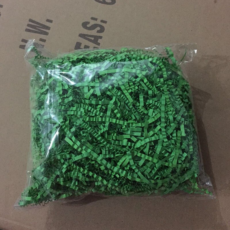 2 poser raffia strimlet krøllet papir konfetti boks fyllmateriale bursdag bryllupsfest rekvisita: Grønn