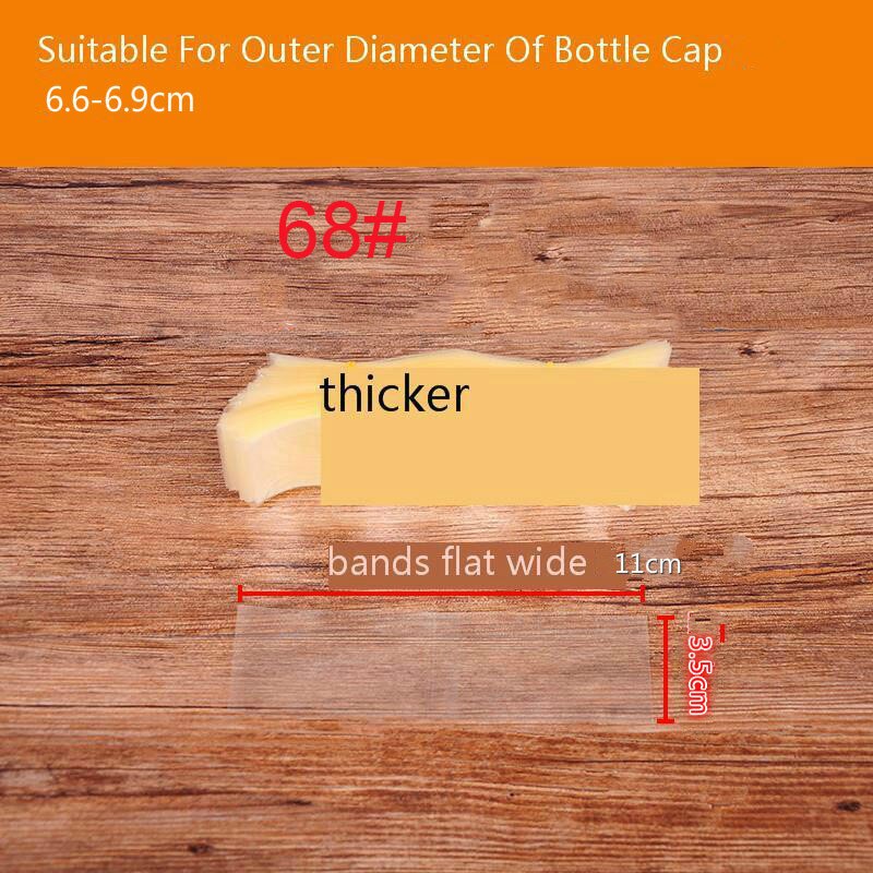 400 pièces/taille thermorétractable PVC bandes pour bouteille en verre bouche joint capuchon rétractable en plastique haut joint bandes posé à plat largeur X bande haute: 63N high