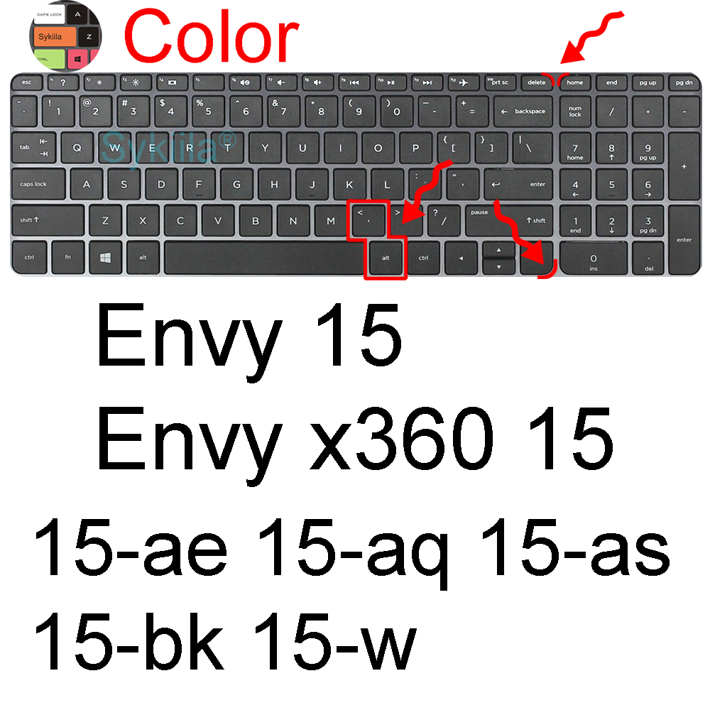 Toetsenbord Cover voor HP ENVY 15 16 15-ep 16-h 15 t x360 15-ew 15-ey 15-fe 15-fh 15-cn 15-dr 15-ed 15-ee 15-es Protector Skin Case: Zilver