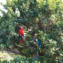 Solar Power LED Licht Vogel Papagei Lampe Mit Clip Nacht Lichter für Outdoor Garten Pfad Ornament SLC88