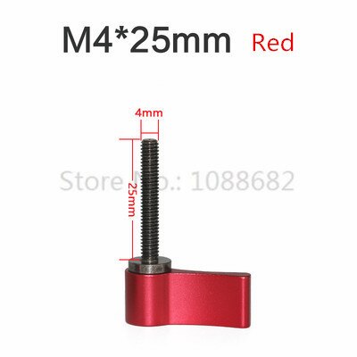 Jadkinsta Verstelbare Handvat 17Mm 25Mm M4 Draad Schroef Adapter L Vorm Locking Schroef Klem Moersleutelmoersleutel Camera Accessoires: M4 25mm red