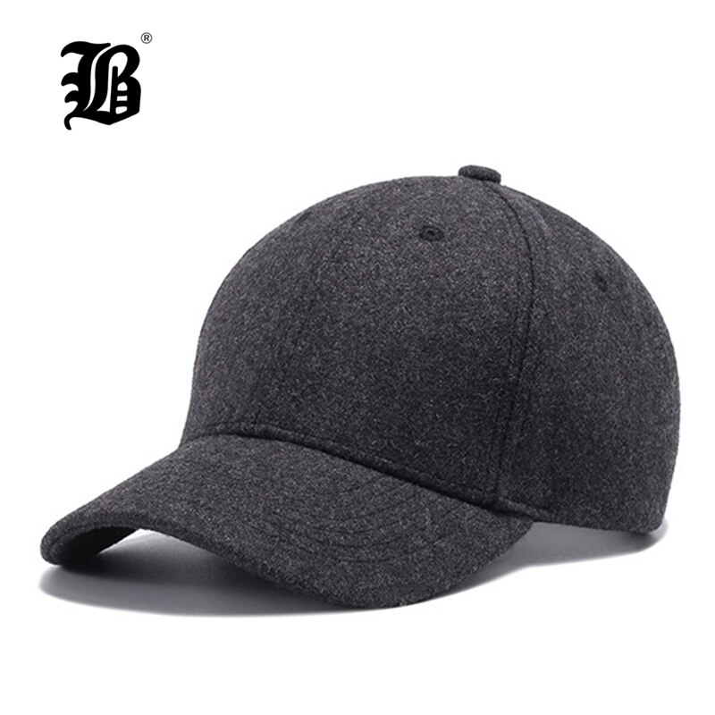 [flb] efterår og vinter baseball kasket bomuld varm sport solide hatte blad sport kasket til mænd og kvinder fars bedste hatte: K325 grå