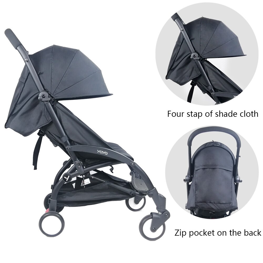 3Pcs/set Stroller Cover And Cushion Oxfords Back Zipper Pocket Baby Stroller Accessories For Babyzen yoyo Yoya Babytime Stroller