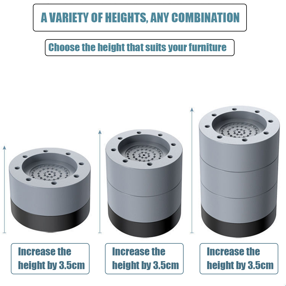 Coussinets de pieds Anti-Vibration, pieds en caoutchouc, tapis antidérapant silencieux pour Machine à laver, Support amortisseurs, accessoires de Support