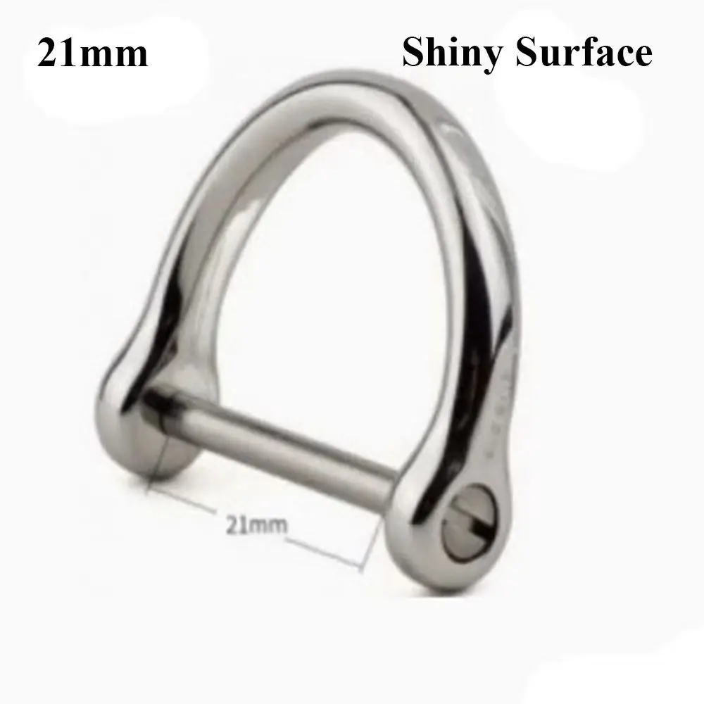 9/13/17/21Mm Massief Roestvrij Staal Karabijnhaak D Strik Nietjes Beugel Fob Sleutelhanger Sleutelhanger Haak Schroefverbinding Gespen: Roze