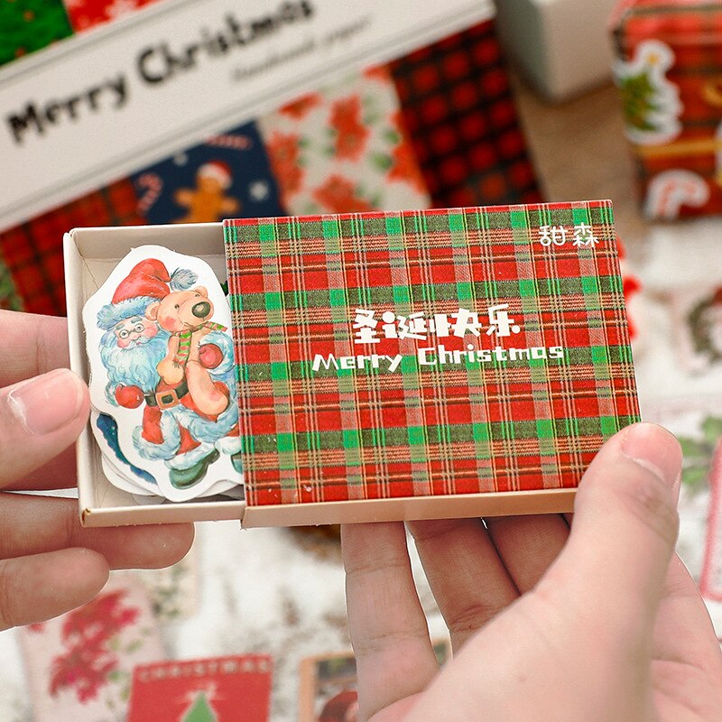 Christmas limited set stickers DIY scrapbooking mobile computer diary packaging sealing decoration material paper