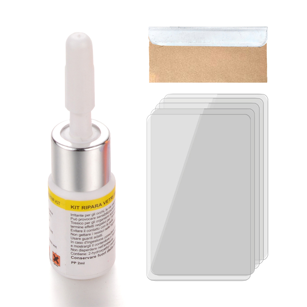 Glass Repair Kit DIY Car Windshield Repair Tool Window Glass Curing Glue Auto Glass Scratch Crack Restore Kit