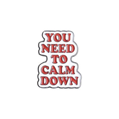 Tanzende königin, ruhe bewahren, buchstaben, emaille-anstecknadel, dialogzitate, abzeichen, broschen für frauen, mädchen, schmuck: 4