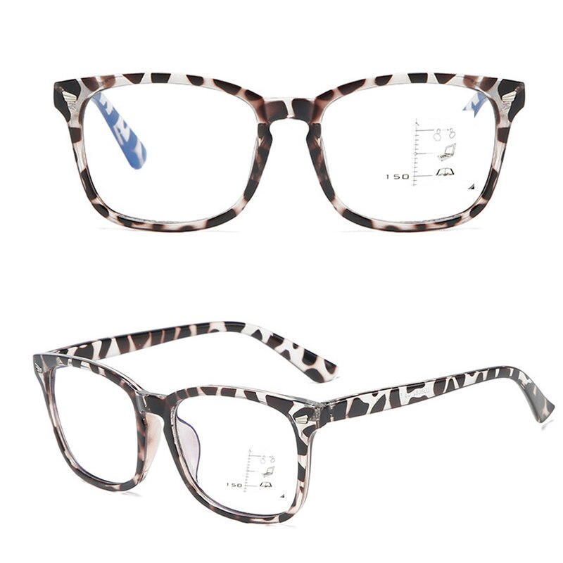 seefly Progressive Multifocal Computer Reading Glasses Blue Light Blocking Large Frame Intelligent See Far And Near Eyeglasses