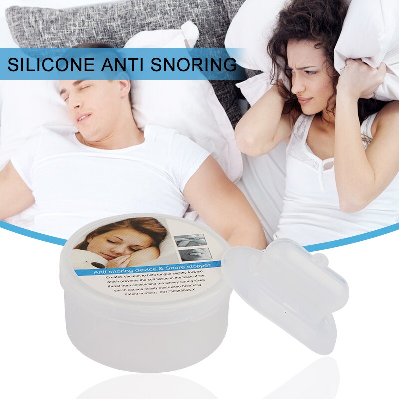 1Pcs Medische Siliconen Tong Anti Snurken Krachtige Anti Snurken Apparaat Apneu Stopper Tong Retainer Anti Snurken Night Helpen Slaap