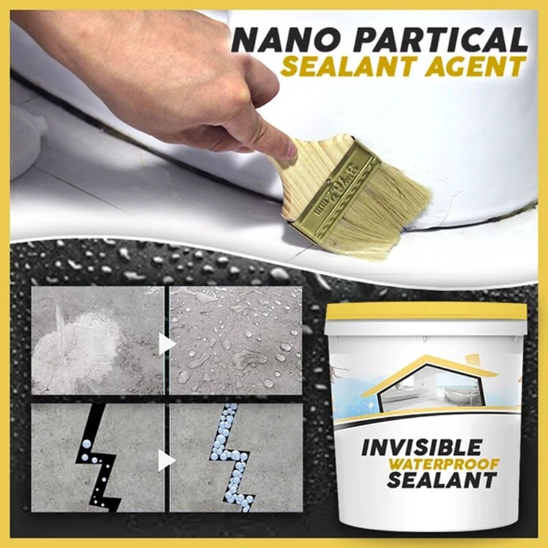 Mastic étanche Invisible colle d'étanchéité transparente pour céramique porcelaine bois plastique cuir 1.1/1.8/3.5 Oz