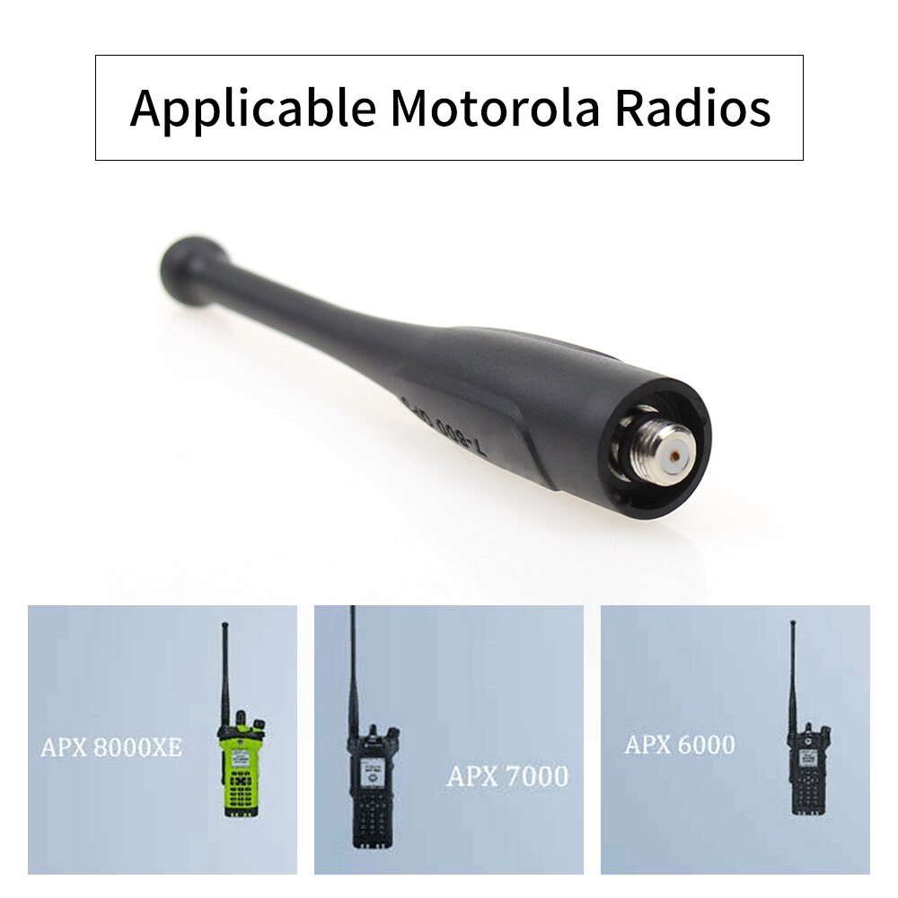 2x antenner til motorola apx 1000 apx 4000 apx 6000 apx 7000xe 8000xe srx 2200 764-870 mhz single band og 7-800 gps nar 6595a stubby