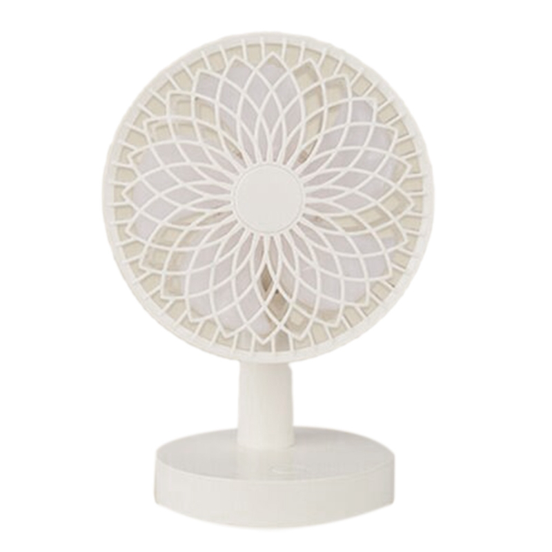 A USB Desktop Oscillating Fan 90° Rotating, 3-speed Strong Airflow, 1200mAh Battery, Quiet Operation, Suitable For Home Office