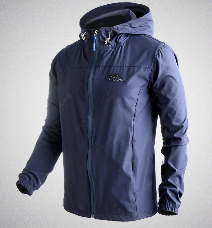 Elastic windbreaker Men spring autumn outdoor Sunscreen hiking riding jackets men windproof Waterproof RAIN coat Hooded jacket