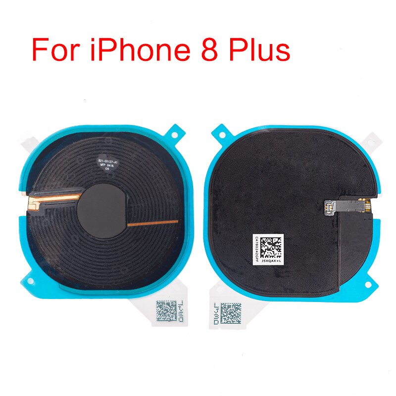 1 stk trådløs opladning chip coil nfc modul flex kabel til iphone 8 plus x oplader panel klistermærke reparationsdele: Til 8 plus