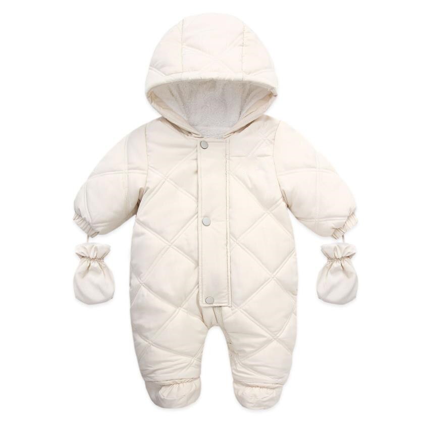 Miayii 2021 macacão roupas do bebê inverno cordeiro design de pele infantil meninos meninas quente algodão macacão manga longa com capuz macacão a768