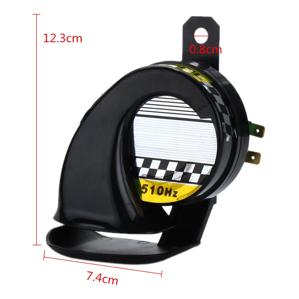 12v 130db universele auto motorfiets vrachtwagen boot 130db elektrische luide slak luchthoorn sirene waterdicht 12v met 5 kleuren