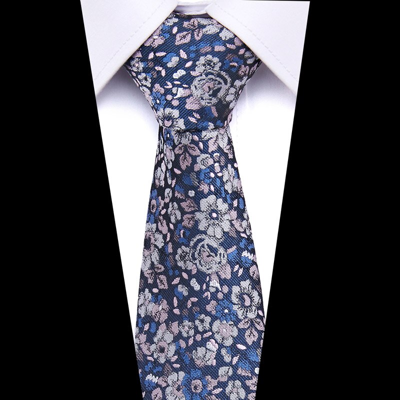 Men's Print Pattern Ties for Men 7.5 cm Neckties Polyester Jacquard Gravatas Wedding Ties Fit Workplace