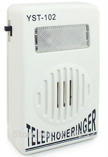 Extra-Loud Telephone Ringer Strobe Light Flasher Bell Ringer Phone Ringing Help Ringers Ringtones Amplifier