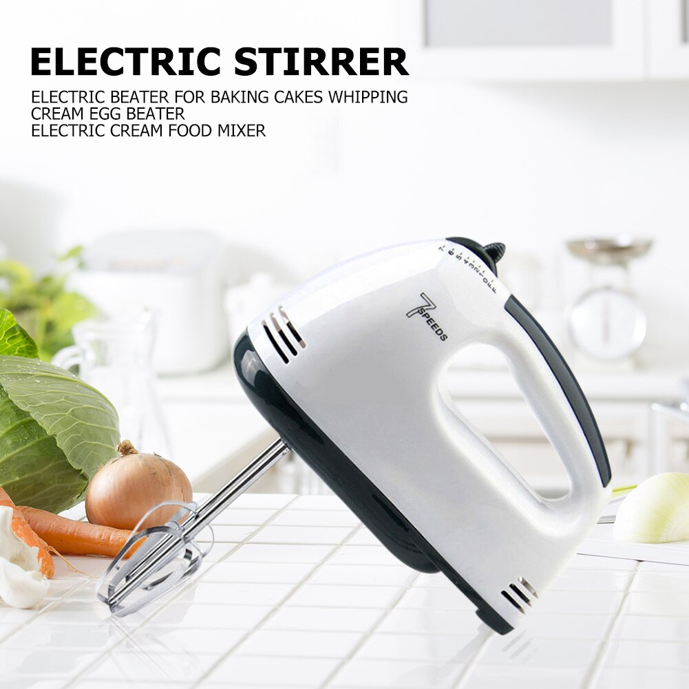 Hand Mini Mixer Food Blender 7 Speed Electric Cake Mixer Handheld Egg Beater Food Blenders Cream Dough Stirrer Baking Tools