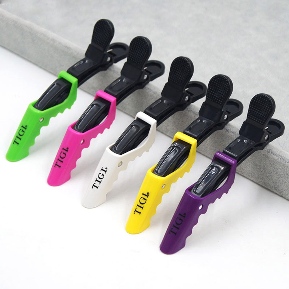 Pinzas de pelo de cocodrilo profesionales para mujer, horquillas, pinzas para el pelo, herramientas de estilismo de salón, 10 unids/lote