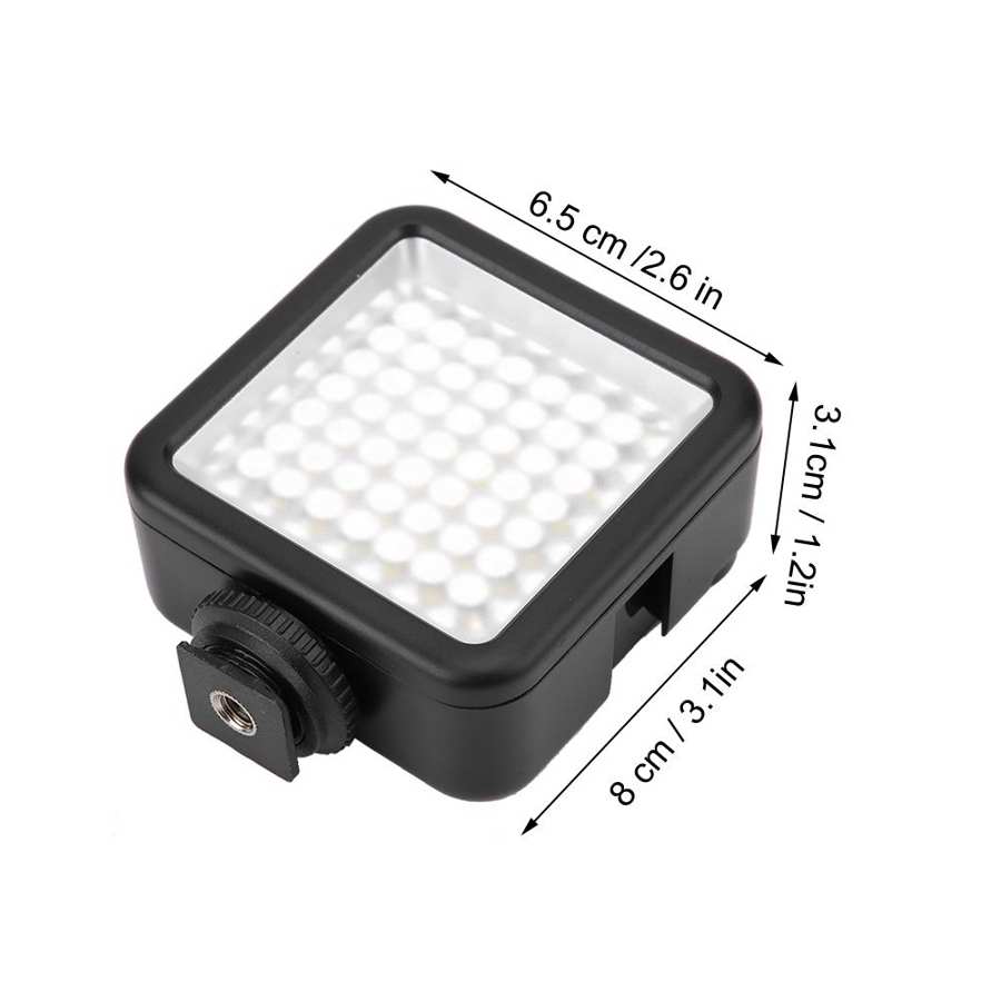 49 LED On Camera Panel Light Portable Dimmable Video Light for Photography Lighting
