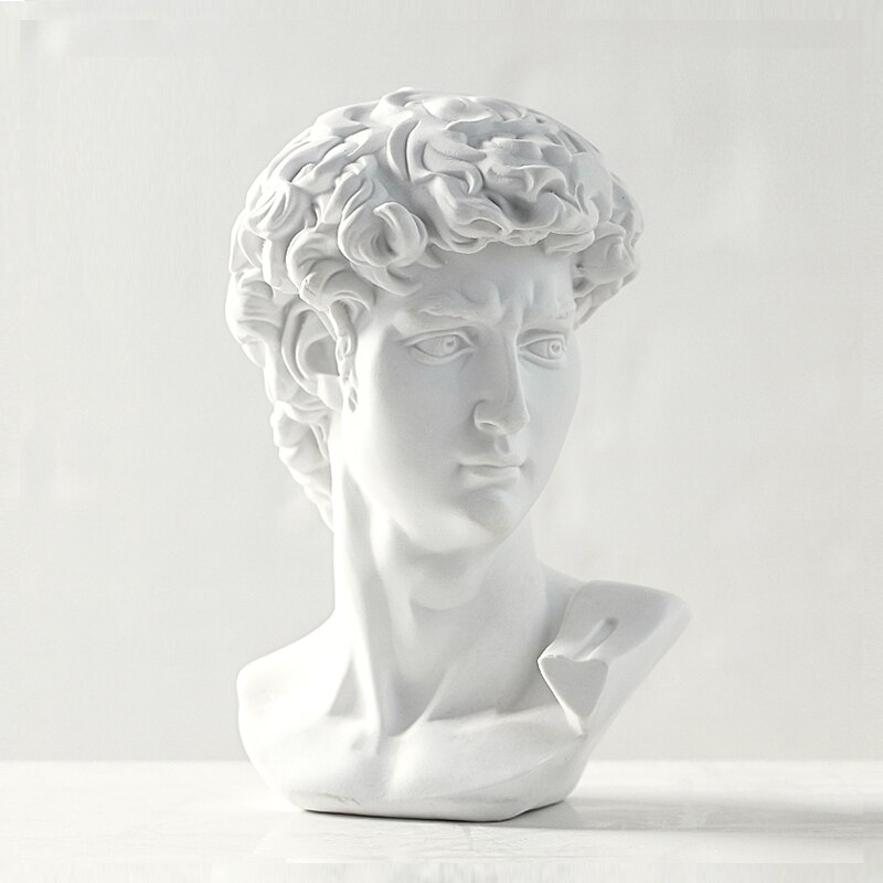 Abstrakt skulptur david mennesker statuer til dekoration statue boligindretning tilbehør mytologi europa moderne harpiks