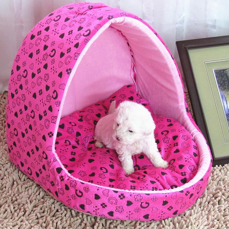 Princess Dog Bed Small Warm Cat House Slippers Pet Detachable Washable Cushion Dog Beds For Large Dogs Puppy Rabbits