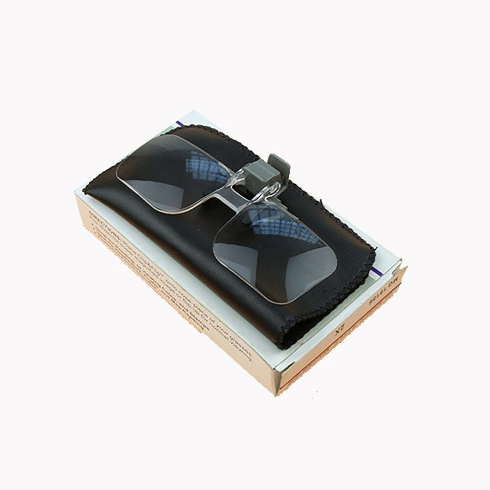 Acrylic Folding Eyeglass Clip On Magnifying Lens Flip Loupe Glass Style Handsfree Precise Head Magnifier Glasses Magnifiers