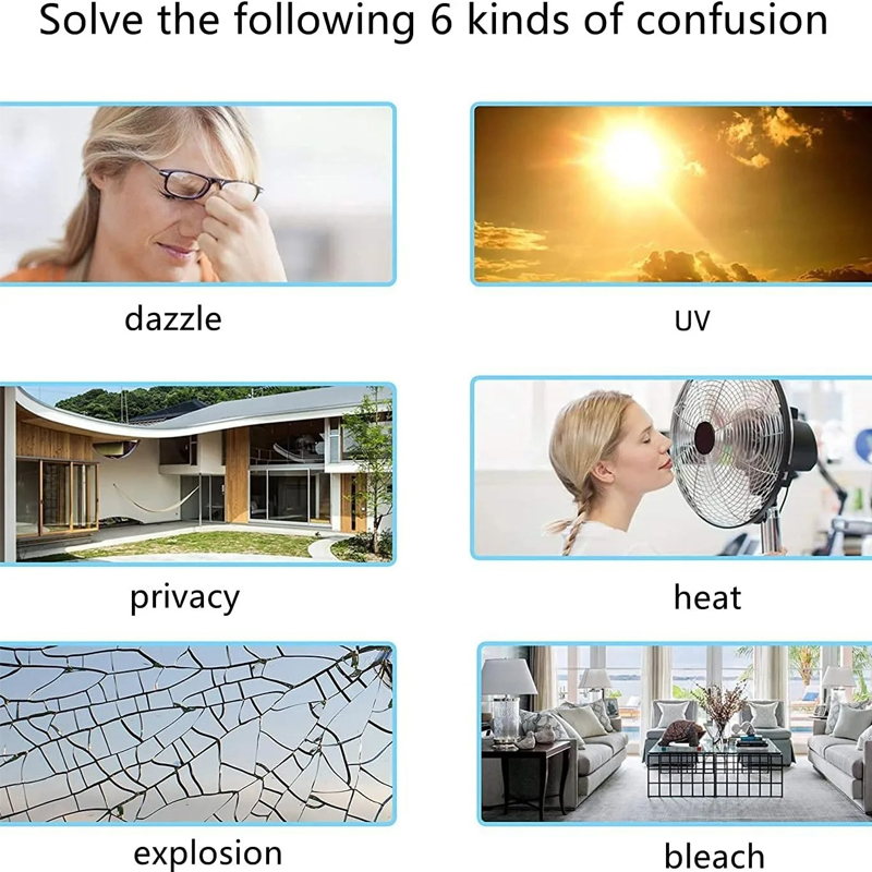 Window Insulation Glass Film Office Solar Film Living Room Shading One-way Anti Peeping Sunscreen Film Electrostatic Bonding