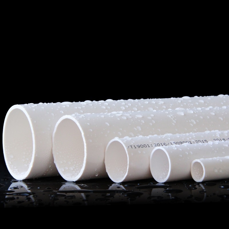 50Cm Length White PVC Pipe Food Grade Agriculture Garden Irrigation Tube Aquarium Fish Tank Drinking Water Tube O.D.20MM-50MM