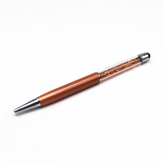 Crystal Ballpoint Pen Touch Screen Stylus Pen Useful 2 in 1 Tablet Pen For Pad Phone Smart Phone: Champagne Gold