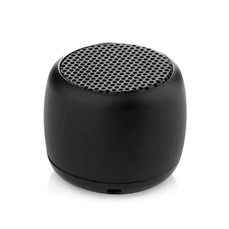M1 bärbara bluetooth-högtalare musik stereo surround mini usb utomhus subwoofer högtalare ljudspelare högtalare mikrofon: Svart