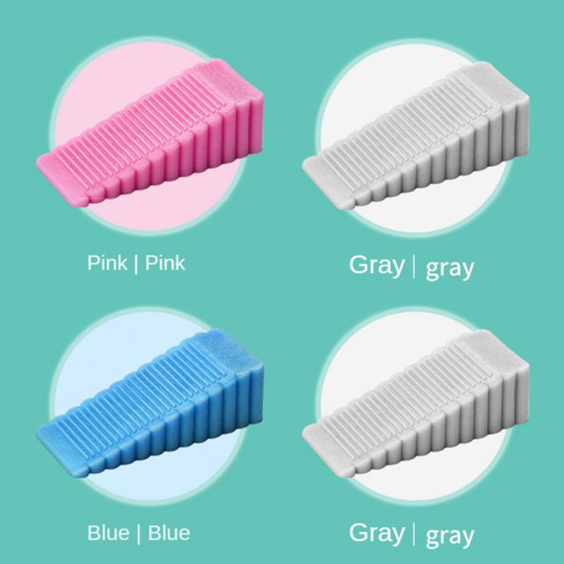 Safety Silicone Door Stop Stoppers Block Wedge Doorstops Door Stopper Home Office Door Rear Retainer Anti-collision Stop