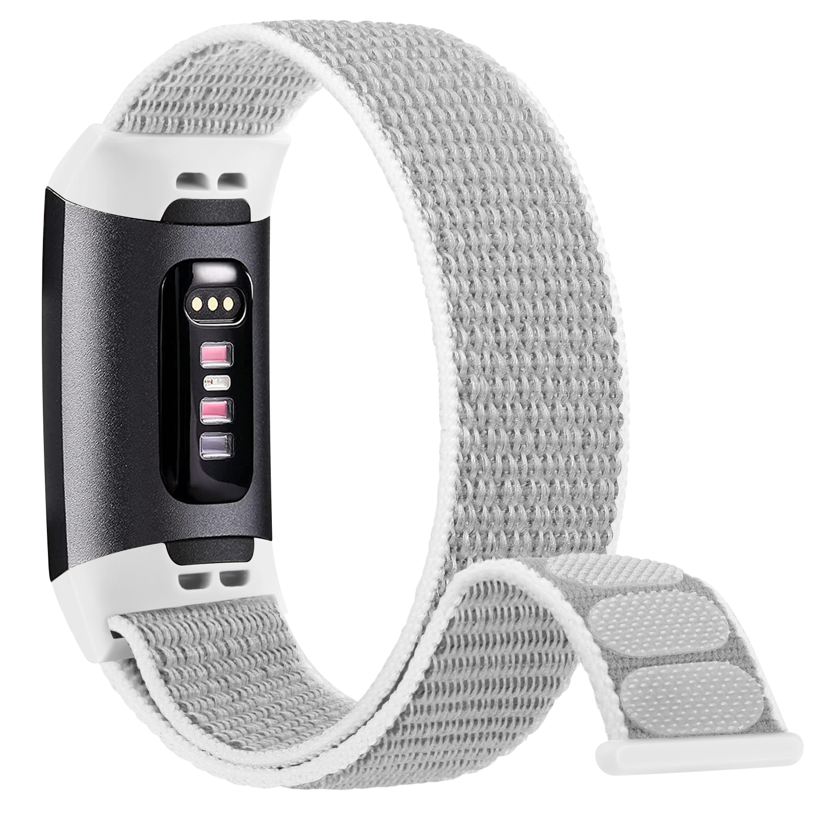 Nylon-Uhrenarmband für Fitbit Charge 6 4 5 3 SE Band Sportarmband Schlaufenarmbänder Armband für Fitbit Charge 5 3 4 3 SE Correa: S / Red black