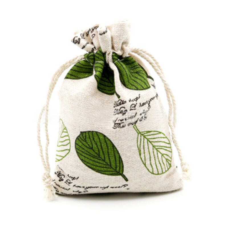 Handmade Cotton Linen Storage Package Bag Drawstring Bag Small Coin Purse Travel Women Small Cloth Bag Christmas pouch: 3